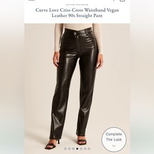 Abercrombie vegan leather pants